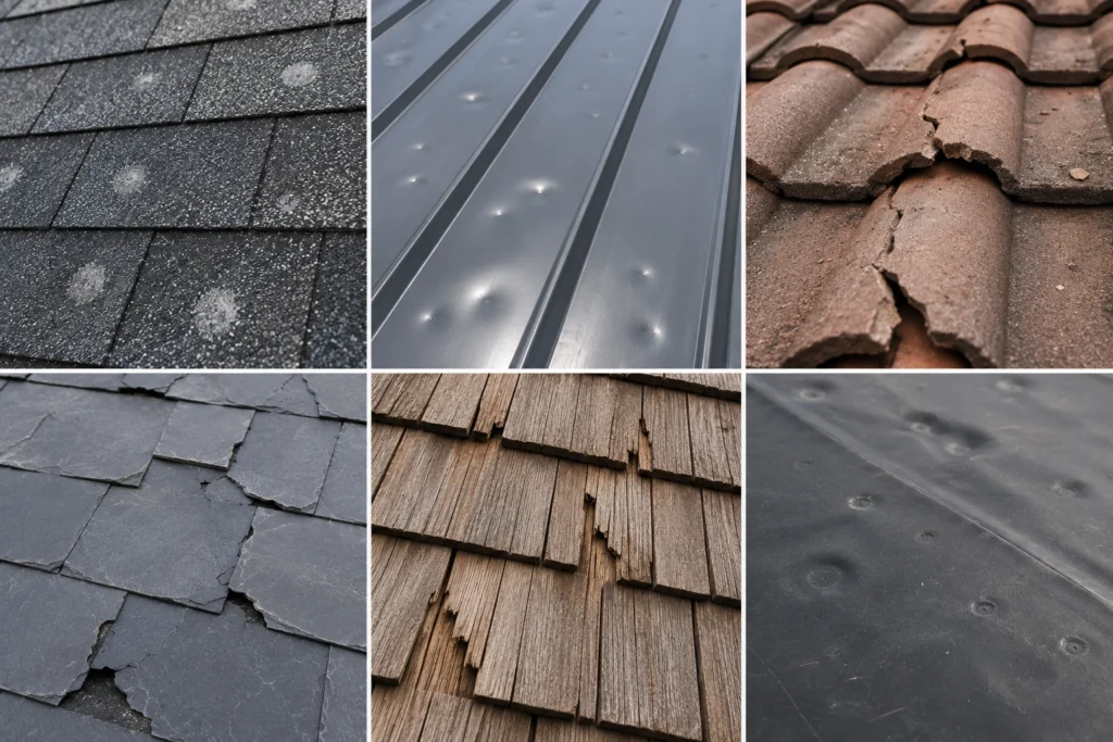 How to Identify Hail Damage by Roof Type 3